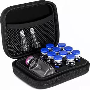 아셀레직 펩드 케이스 0 x 3ml Bac 바이알 워터 백 Glp 보관 냉장고 냉동 메쉬 포켓 포함 온리 박스