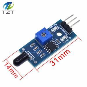 LM393 3 핀 IR 불꽃 감지 센서 모듈 화재 Arduino Diy Kit 용 적외선 수신기