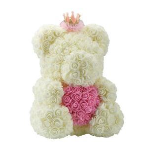 40cm 장미의 곰 인공 꽃 홈 웨딩 장식 페스티벌 선물 상자 화환 발렌타인 데이 공예품