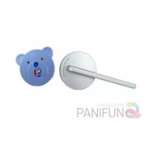 [룽스_64]곰돌이 화장실문잠금장치 화장실부속 큐비클부품