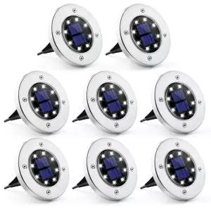 태양광 8LED 마당 정원 계단 바닥등 단독주택 주광색 주백색 매입등