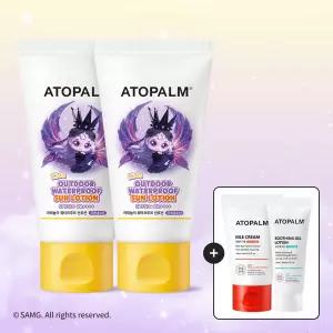 [캐치! 티니핑 한정판] 아토팜 키즈 워터프루프 선로션 SPF50+ PA++++ x2개 세트+[증정]MLE크림30ml+수딩젤로션20ml