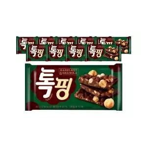 오리온 톡핑 헤이즐넛 그래놀라 43g, 10입, 1개