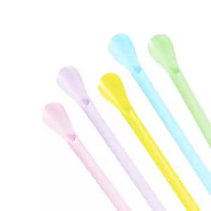 6mm 혼합 스푼형 슬러시 빨대 일회용 테이크아웃 음료 스트로우 1박스 10000개