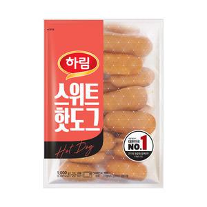 하림 스위트 웰 핫도그 1kg 3개 / 소시지