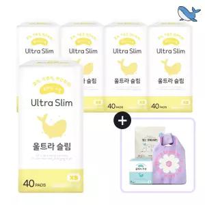 춤추는고래 대용량 슬림 팬티라이너 40P X 5팩 /200매