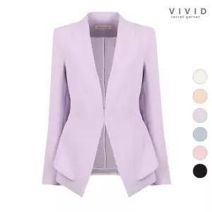 [비비드시크릿가너]VIVID 여성 파스텔 노카라 정장자켓