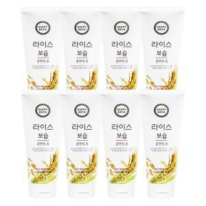 해피바스 라이스 보습 클렌징 폼 200g X 8개