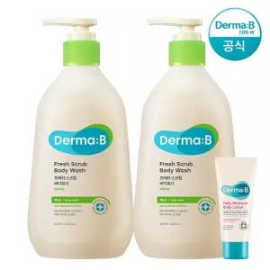 [공식] 더마비 프레쉬 스크럽 바디워시 420ml x2개+튜브견본(랜덤)