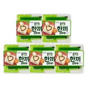 [엄마맛집]한끼연두부 오리엔탈유자 (2팩X5개) 여름식재료 풀무원 홈캉스 식재료 추석 설날 캠핑 야식 안주