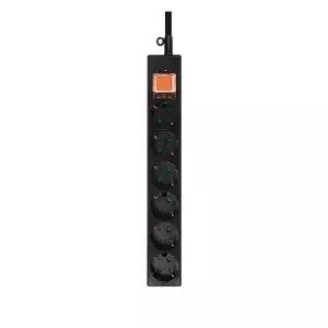 [새론웨이]동양전자산업 6구 양극 차단형 멀티탭 블랙 DYM-G6C(SC)-050B (5m)