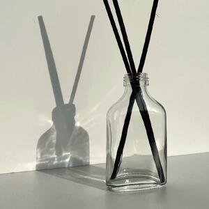 디퓨저 용기-캘빈(뚜껑 포함)-50ml 납작 유리병 공병 방향제 하바리움 만들기