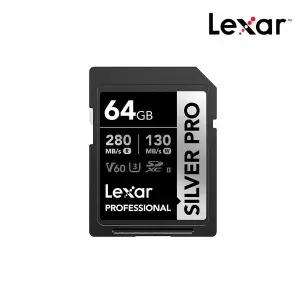[렉사] SD SILVER PRO V60 64GB 4K 메모리 카드 캐논 소니 니콘 후지 카메라 지원
