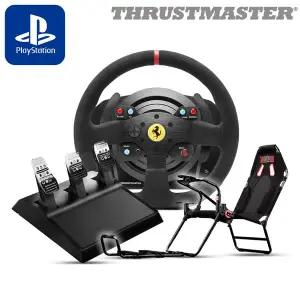 [트러스트마스터] T300 페라리 Integral 레이싱휠, GT LITE 시트 패키지(PS5,PS4,PC용) SSG