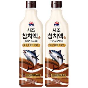 사조 참치액 순 900g x 2개 / 조미료 양념 액젓