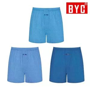 BYC 모시박서 남성 트렁크 3매입 여름 사각팬티 ECF3054