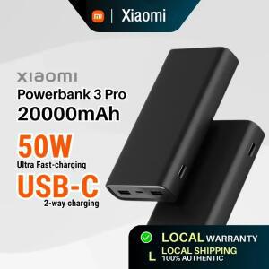Xiaomi 보조베터리 3 20000mAh PB200SZM 50W Pro Max Mi 휴대용 고속 충전 외부 배터리