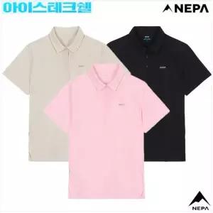[네파]여성 여름 아이스테크쉘 우븐 반팔 카라/폴로티셔츠_GN