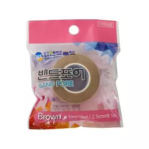 밴드골드 밴드포어 브라운 1인치 (약국용) 낱개 1개 의료용 테이프 반창고