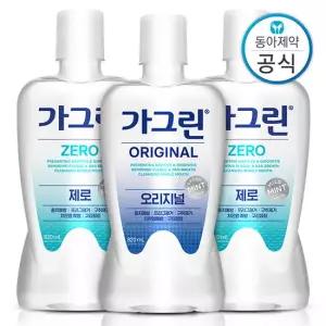 가그린 가글 820ml 3개 오리지널/제로