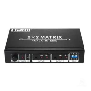 2대2 HDMI 영상선택기 분배기 일체형 2:2 화면전환기 동시 TV 2포트 양방향 모니터 듀얼 연결 멀티 다중