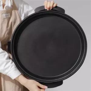 대형 전기팬 원형 솥뚜껑 논스틱 코팅 고화력 온도조절 대용량 볶음 구이 찌개