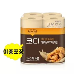 코디 기름먹는 키친타올 140매 4롤x1개