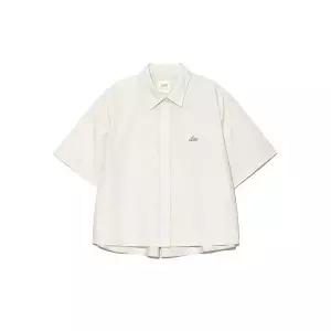 매장정품 LEE 우먼 크롭 반팔 셔츠 라이트 베이지 LE2502SS60IE 236001