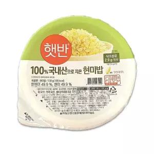 CJ 햇반 작은공기 현미밥 130g 36개