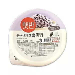 CJ 햇반 작은공기 흑미밥 130g 36개