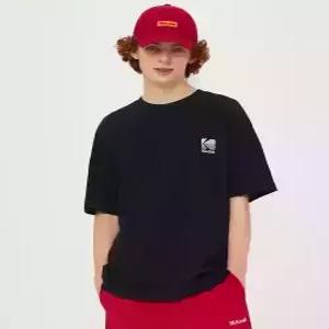 코닥 KODAK 빅로고 코튼 반팔 티셔츠 BLACK