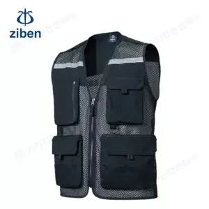 조끼 지벤 ZB-V2223 작업조끼 경량 앞뒤 메쉬패치 망사 여름 빅포켓 멀티포켓 워크웨어