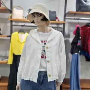 베네통/애플아울렛/백 자수 포인트 스트링 후드 점퍼/BAJPA5631