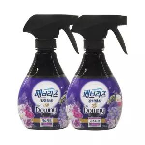 페브리즈 강력탈취 섬유탈취제 다우니 미스티크 본품 370ml 2개