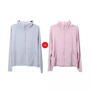 퀵맘 냉감 UV 자켓 1+1 [민트그레이+연핑크]