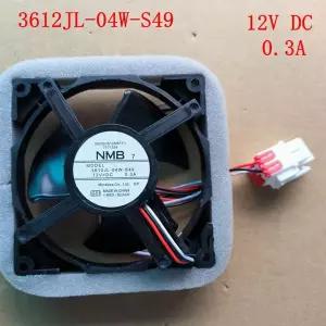 냉장고 액세서리용 냉장고 냉각 팬 NMB-MAT 3612JL-04W-S49 12V 0.3A 9.2cm