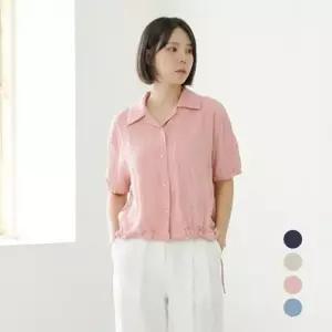 [엘루아] 썸머 크링클 하프 슬리브 셔츠 자켓 4종택1