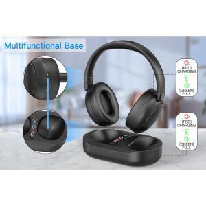 호환상품 TV 헤드폰 배터리 레벨 디스플레이 광학 AUX 3.5mm 2.4G Bluetooth 5.3 안정적인 연결 무선 크리