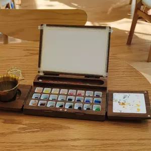 미니 팔레트 미술 수채화 물감 파렛 휴대용 파레트