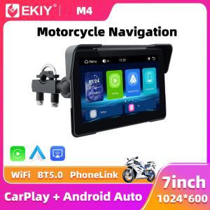 오토바이부품 EKIY 0인치 무선 CARPLAY 모토 안드로이드 화면 오토 휴대용 GPS 모니터 디지털 TPMS 내비게이션 디스플레이 오토바이
