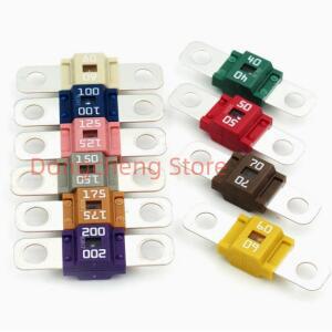 PEC 퓨즈 DC 58V 30A 40A 50A 60A 80A 100A 125A 미니 소형 ANL AFS 자동차 구색 바이크 오토바이