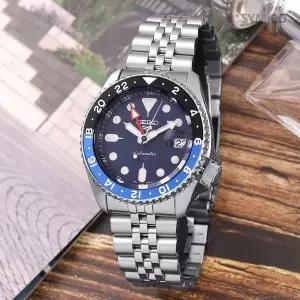 [세이코]5 SSK003K1 다이버룩 GMT 터틀 다이버 블루 SKX 오토매틱 남자 메탈 시계 d19
