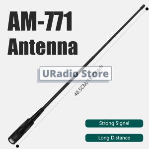 항공 에어밴드 AM-771 안테나 108-136Mhz 소프트 휩 BNC 공중 신호 증폭 IC-A25 IC-A16 FTA-250L 라디오용