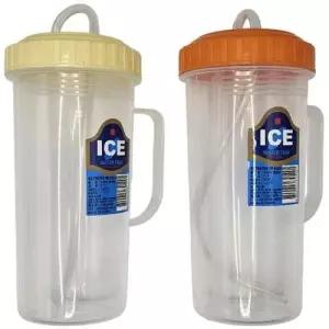 덕신화학 빨대컵 500ml 온가족 손잡이 다회용컵 색상랜덤 2개 WFHO5O6