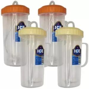 덕신화학 빨대컵 500ml 온가족 손잡이 다회용컵 색상랜덤 4개 WFHO5RL