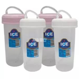 덕신화학 다회용 빨대컵 300ml 간편 플라스틱컵 색상랜덤 4개 WFHO3ZT