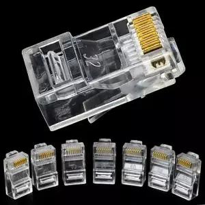 [룽스_63]허브 컴퓨터 스위치커넥터 TV 인터넷 RJ45 8개입