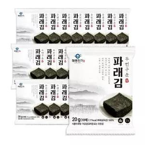 [해동찬가] 두 번 구운 파래김 10매 x 10봉 (100매)