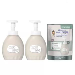 아이깨끗해 프리미엄 클린 비건 폼 핸드솝 무향 450ml x 2p + 리필 400ml