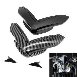 가와사키 Z900 Z 900 2017 - 2019 바이크 오토바이 카본 프론트 윙렛 헤드 라이트 윈드 스크린 센터 카울